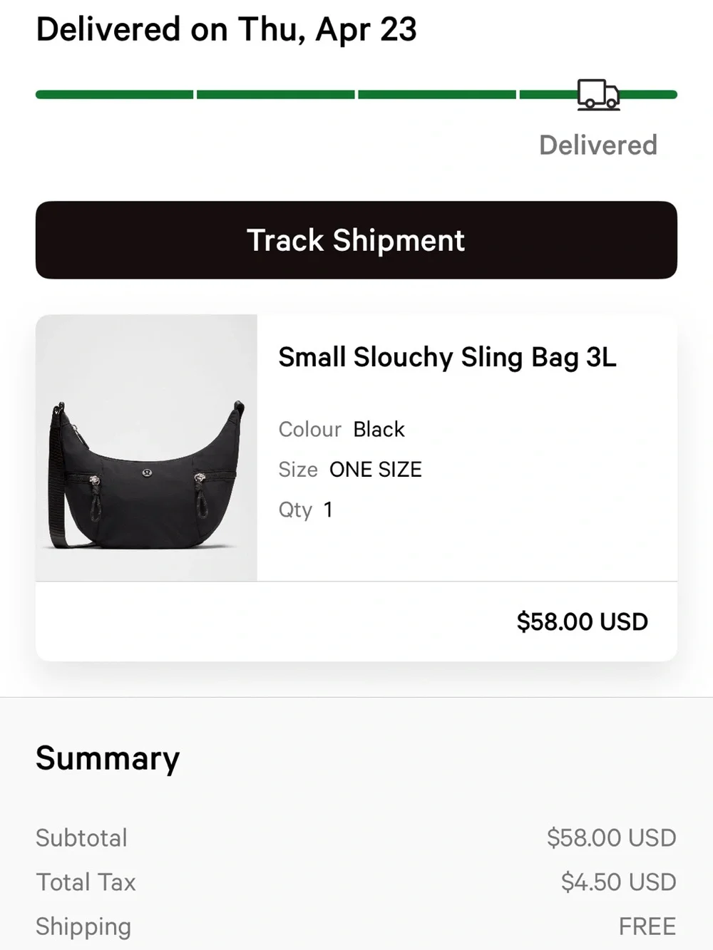 lululemon small slouchy sling bag 3L - Picture 5 of 5
